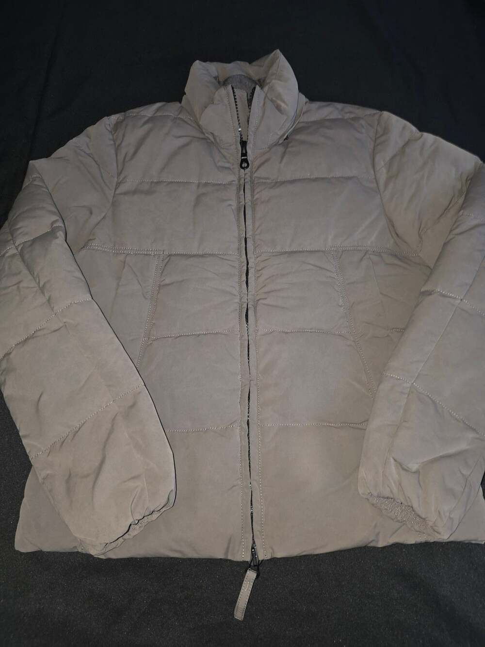 Duvetica Puffer Jacket Size 50 Taupe Down Filled Quilted
